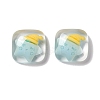 Transparent Resin Cabochons RESI-G034-A02-2
