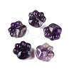 Natural Amethyst Cat Paw Print Figurines DJEW-N003-03B-1