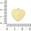 304 Stainless Steel Pendants STAS-V003-05G-06-3
