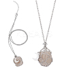 1Pc 304 Stainless Steel Macrame Pouch Necklace Making for Gemstone Nuggets NJEW-BBC0001-26-1