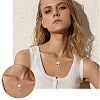48Pcs 6 Colors Rack Plating Alloy Enamel Pendants ENAM-FH0001-15-5