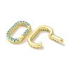 Rack Plated Brass Micro Pave Cubic Zirconia Clasps X-KK-Z039-06A-G-2