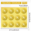 12 Sheets PET Adhesive Wax Seal Stickers DIY-WH0451-044-2