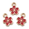 Alloy Enamel Charms ENAM-S022-01E-1