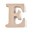 Letter Unfinished Wood Slices LS-DIY-WH0162-62E-1