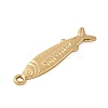 304 Stainless Steel Sardine Fish Pendants STAS-S186-05C-G-2