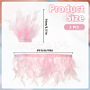 Feather Bracelets Wrist Band AJEW-WH0591-443D-2