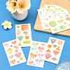 36Pcs 3 Style PVC Waterproof Self-Adhesive Picture Stickers STIC-SP0001-10-5
