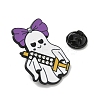Hallowmas Ghost Enamel Rhinestone Lapel Pin Backs LS-JEWB-K018-34EB-3