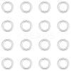 20Pcs 925 Sterling Silver Round Rings STER-BBC0009-64B-S-1