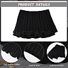 4 Yards Polyester Pleated Elastic Lace Ribbon OCOR-FG0001-79A-4