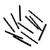 Opaque Colours Glass Twist Bugle Beads GLAA-WH0031-49G-1