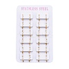 304 Stainless Steel Huggie Hoop Earrings LS-EJEW-L252-042G-1-3