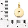 Brass Micro Pave Cubic Zirconia Pendents KK-M303-01G-03-3