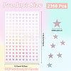 Laser PET Plasitc Stickers DIY-WH20011-43D-2