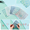 10 Sheets 5 Colors Self Adhesive Acrylic Faux Pearl stickers DIY-GA0004-51-4