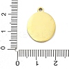 Ion Plating(IP) 304 Stainless Steel Enamel Pendants STAS-U034-07G-3