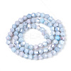 Ombre Effect Dyed Glass Beads Strands GLAA-T025-4mm-09H-2