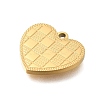 PVD Vacuum Plating 201 Stainless Steel Pendants STAS-C111-43G-2