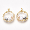 Brass Wire Wrapped Pendants LS-KK-S350-361-1