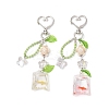 Resin Goldfish Bag & Synthetic Turquoise Tortoise Pendant Decorations HJEW-JM03054-2