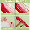 5 Yards 5 Colors Polyester Chiffon Lace Trim SRIB-BC0001-29-4