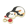 Light Gold Plated Alloy Enamel Pendants LS-ENAM-L041-06C-3