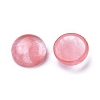 Cherry Quartz Glass Cabochons G-P393-R59-10MM-2