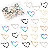 50Pcs 5 Style Ion Plating(IP) 304 Stainless Steel Open Pendants STAS-UN0053-79-1