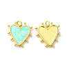 Rack Plating Brass Enamel Pendants KK-D074-03G-06-1