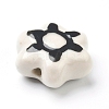 Handmade Porcelain Flower Beads PORC-J008-06-5