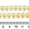 Baking Paint Transparent Glass Beads X-DGLA-M001-8mm-08-5