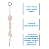 3Pcs 3 Style Irregular Gemstone Hanging Pendant Decoration HJEW-EL0001-09-3