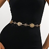 Alloy Flower Link Chain Belts AJEW-U019-02KCG-01-1