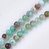 Natural Chrysoprase Beads Strands X-G-S333-4mm-037-1