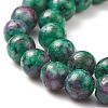 Round Dyed Natural Gemstone Bead Strands X-G-R345-6mm-15-3