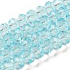 Transparent Baking Paint Glass Beads Strands DGLA-A034-T8mm-D12-1