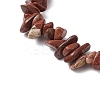 Natural Red Jasper Chips Stretch Bracelets for Women Men BJEW-JB11341-03-4