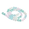 Electroplate Glass Beads Strands EGLA-D300-06-8mm-15-5