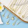 1Pc Initial Letter Brass Pendant Necklaces NJEW-YW0001-24M-5
