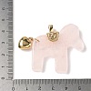 Natural Rose Quartz Carved Pendants G-C274-02G-3