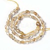 Natural Gold Rutilated Quartz Beads Strands LS-G-L493-15-3