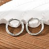 Brass Huggie Hoop Earrings LS-EJEW-K083-29P-1