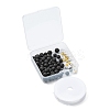 76Pcs Natural Lava Rock Round Beads for DIY Bracelet Making DIY-FS0002-01-2