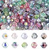 500Pcs 10 Colors Transparent Colours Glass Seed Beads GLAA-YW0005-85-1