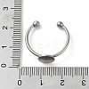 Adjustable 304 Stainless Steel Finger Rings Components STAS-K278-04B-P-4