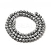 Electroplated Natural Lava Rock Beads Strands G-G984-17A-2