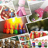 16Pcs 4 Styles Unfinished Wood Puppet WOOD-GF0002-32-4