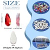 200Pcs Glass Rhinestone Cabochons MRMJ-CJC0007-17-9