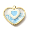 304 Stainless Steel Enamel Pendants LS-STAS-Q347-01G-A-1
